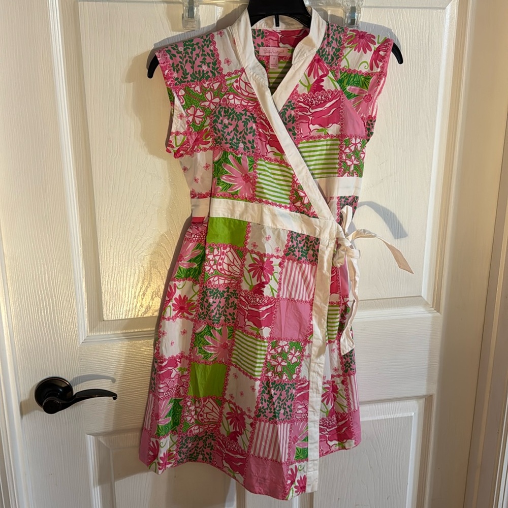 Lilly Pulitzer wrap dress girls 12